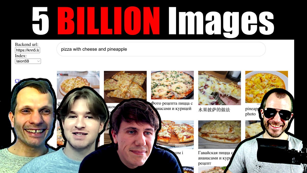 ykilcher's tweet image. Open Data is king👑LAION-5B is a dataset of over 5 BILLION image-text-pairs, available to download. In this video I speak to three of its creators about operating at scale on a budget, grassroots research, and the challenges of building such huge datasets.
youtu.be/AIOE1l1W0Tw