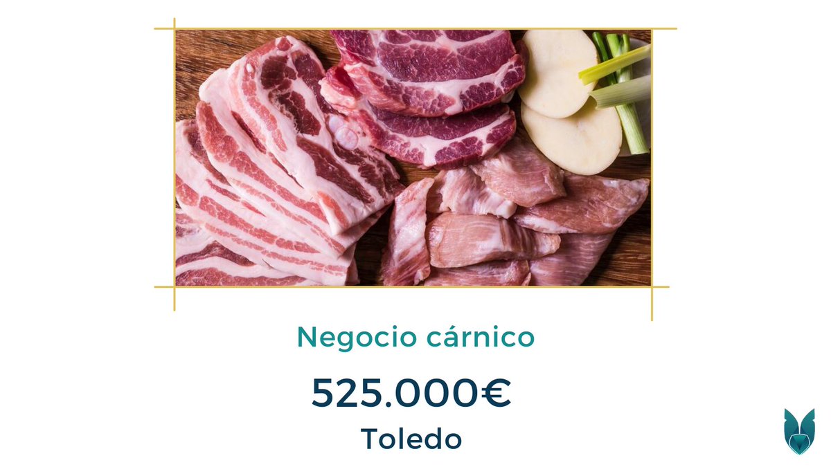 🥩 Cuenta con 1.400 m2 construidos, patio y embarcadero para camiones frigoríficos. Está especializada en carnes de caza y lidia, un mercado muy exclusivo y con muy poca competencia.

Para  conocer más  oportunidades de inversión, visita nuestra web:
📲 bit.ly/newowlertw