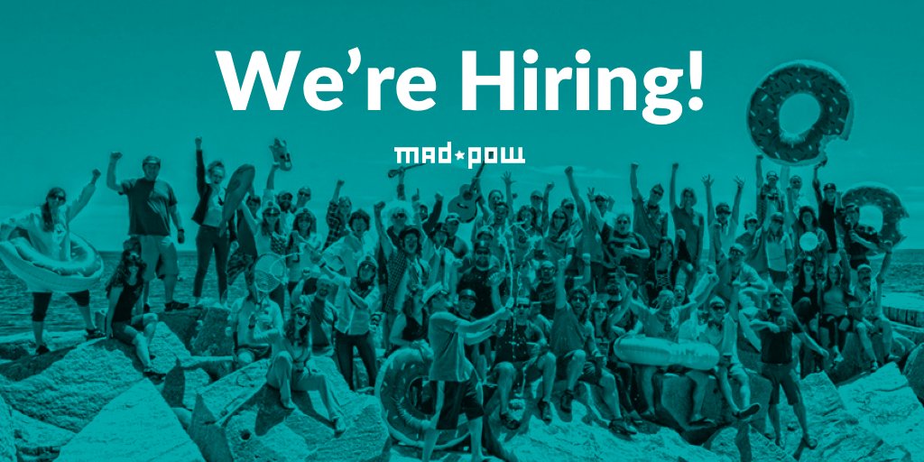 Are you innovative, curious, experimental and always thinking about the human on the other end of your design? Then you might be Mad*Pow's next Strategic UX Lead! Learn more and apply at bit.ly/37G1wnL