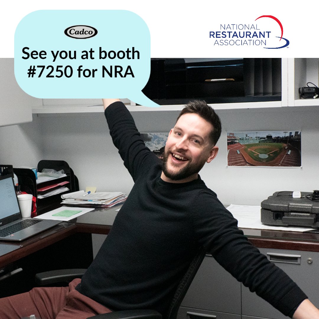 We're excited to see you at the National Restaurant Association show, May 21 - 24, 2022 in Chicago. We've have exciting new products to share and more!

-

cadco-ltd.com

-

#nra #cadco #tradeshow
