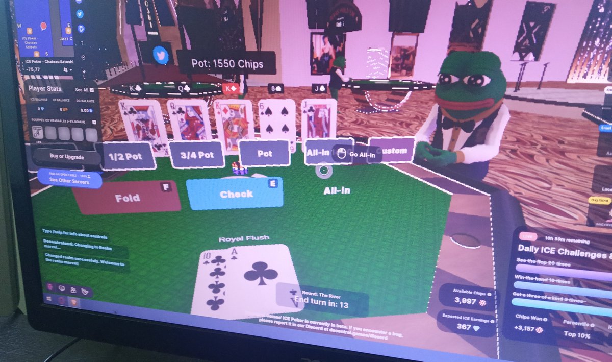 #icepoker im on the top baby 🥶