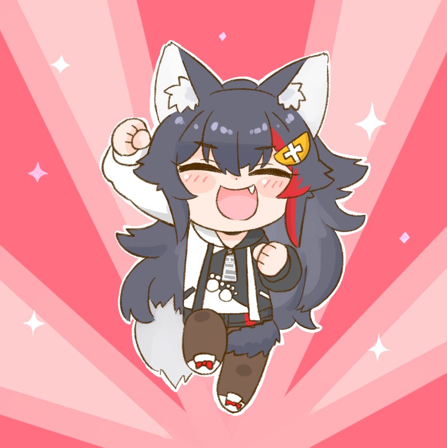 大神ミオ 「大神ミオ復活!!!!
#みおーん絵 」|ねこやまのイラスト