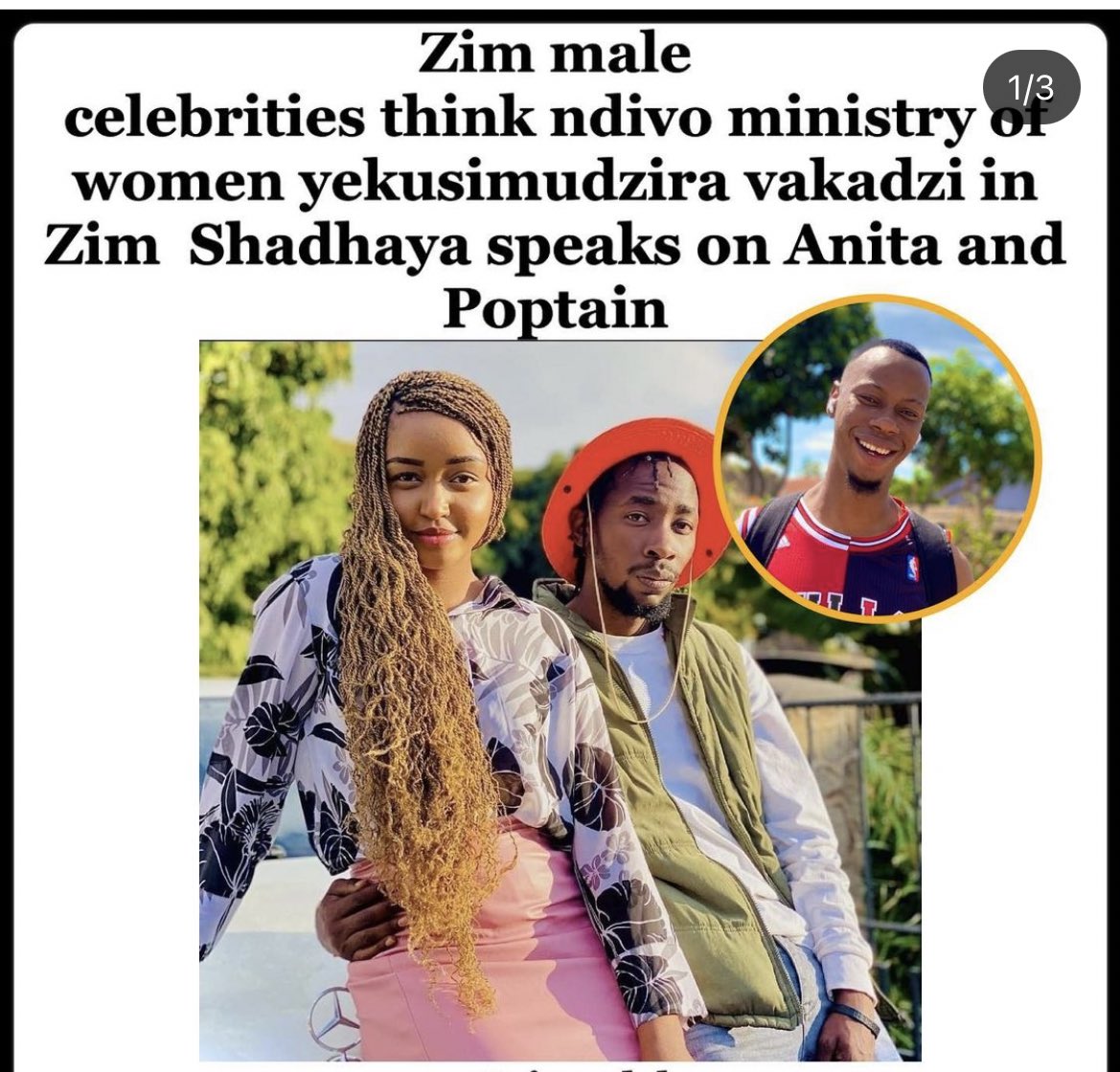 zimcelebs1's tweet photo. #ZCScandals : Shadhaya has commented
on the issue of Poptain and Anita. In his analysis he had
this to say https://t.co/icC8gA1YSL
