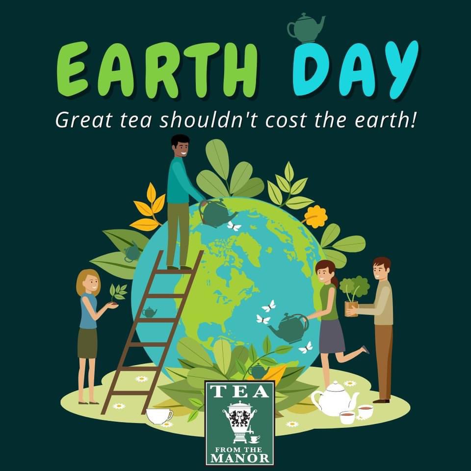 It's Earth Day and we believe great tea shouldn't cost the earth!  Affordable prices and good for our planet!
Read all about our green promise here: teafromthemanor.co.uk/blogs/tea-blog…

ALSO how many green tea pots can you find on this picture?