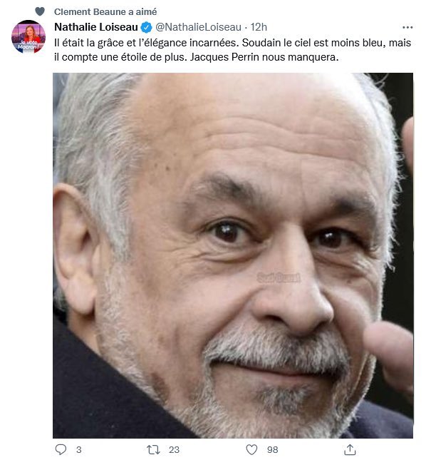boujemaa_b's tweet photo. #NathalieLoiseau n’est pas au courant de l’existence du vrai #FrancisPerrin et qu’il brûle toujours les planches avec #MoliereMalgréMoi. La pub citizen ne lui dit rien non plus: il est entré à l’académie française en 1972. Où vivent les #Lrem? secte resté au temps #Majax #Ripolin https://t.co/7D1gqZ7f8n