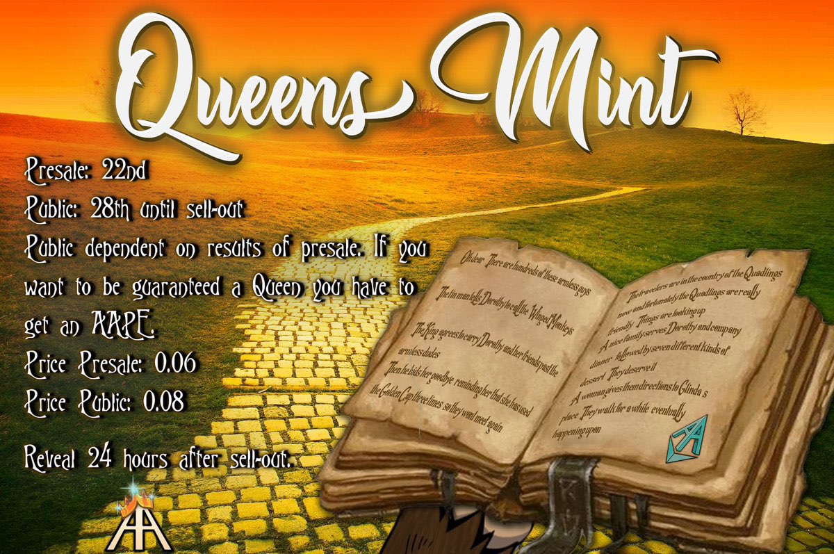 USMC_vet26's tweet photo. The Queens are coming!!🔥🔥🔥🔥 I am super excited to mint some Queens today! LFG!!! #MakeWayForTheQueen who’s #MINTING Presale 4/22/22 3pmEST🔥#QueenAAPES #NFTs #nftart @TheHaddy @Fityeth @kboiciuc @CryptoBooty69 @JillianValentin @darcydonavan @AAPEQueens @apocalypticapes https://t.co/lCPWTHEF2T