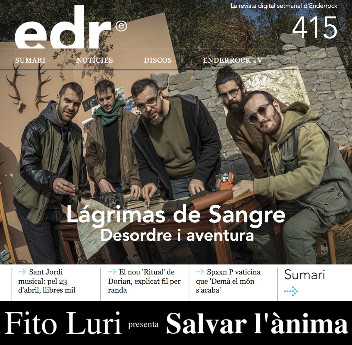 enderrock's tweet photo. Ja tenim aquí l'EDR #415🎉 amb @LDS_Crew i el seu 'Desorden armónico' en portada! També repassa continguts sobre:
➡Llibres de #SantJordi22
➡@Dorian_Oficial
➡@PSpxxn
➡@MariaJacobs_of
➡@lamulatacat
➡#Lucient
➡@Musicat_memes
⚡Tot teu!⚡
https://t.co/knYUxmZLv1 https://t.co/koXUVcbnmU