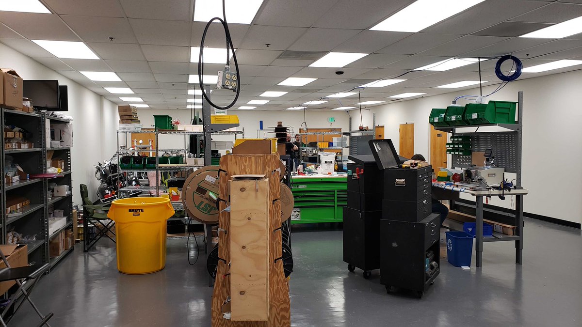 XLaser's tweet photo. Well, it has been about 3 months since we officially moved into our new facility, and here's a before/after of the new workshop/assembly area. It's not totally set up yet, but we're loving the functionality and space that this new facility gives us. #XLaser #MDManufacturing https://t.co/rljUg6210m