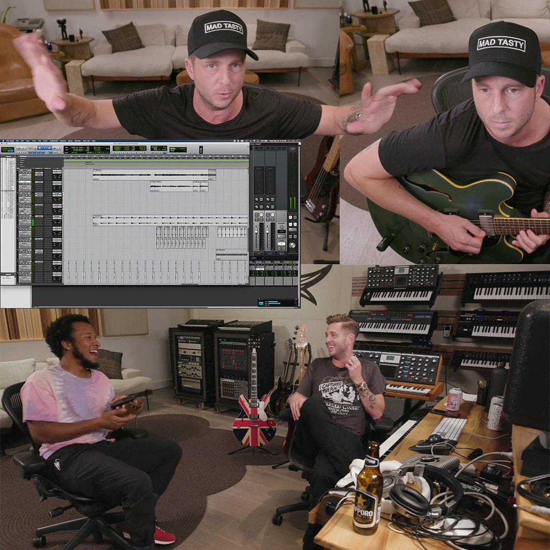 JasonJustly's tweet photo. Since the start of my music journey in 2021, I have taken several music production classes on the online platform Studio 👨🏻💻
It’s all about cultivating your creative side and learning by doing 💪
#musicproduction #studio #ryantedder #blanks #charlieputh #andrewhuang #louisbell https://t.co/uUgIy2jxKu