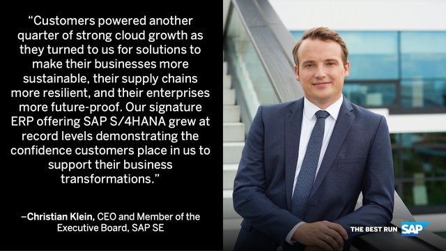ARodCris's tweet photo. .@SAP reports Q1 2022 results with continued cloud momentum. Read more: https://t.co/tS1UcPmnnR https://t.co/J5oWlvRYpD