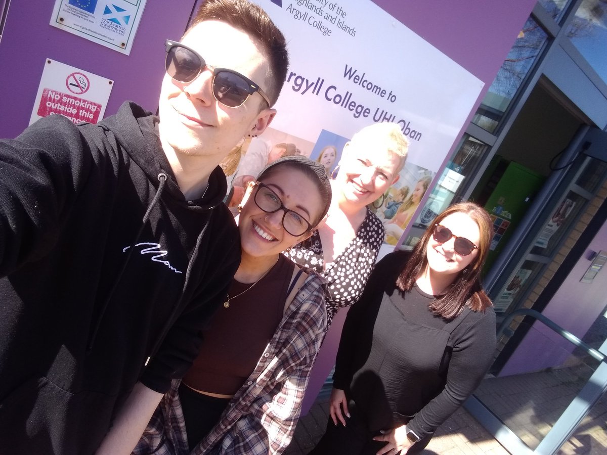 Really enjoyed meeting @ArgyllCollege @PrincipallyAR   Access to Nursing students at our Oban campus.☀️