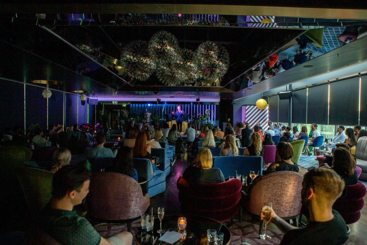 NiceNSpiky's tweet photo. Be Quick! Only 15 seats left for 
@12thknot Monday Night Comedy On The Rooftop  
@NathanCaton @sarabarron @esther_manito @russellhickss @SeaContainers_ #12thknot  #seacontainers #londonsouthbank  #designmynight #londoncomedy 
https://t.co/2cdPw8Syjo https://t.co/m2eRqHnZLp