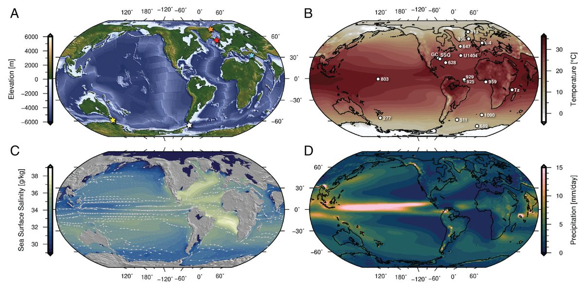 PHABOslo's tweet photo. Climate transition at the Eocene–Oligocene influenced by bathymetric changes to the Atlantic–Arctic oceanic gateways. Straume et. al (2022) @PNASNews @EivindStra  @nissenjo https://t.co/tztl7NcTgq https://t.co/3VxTRsbTLK