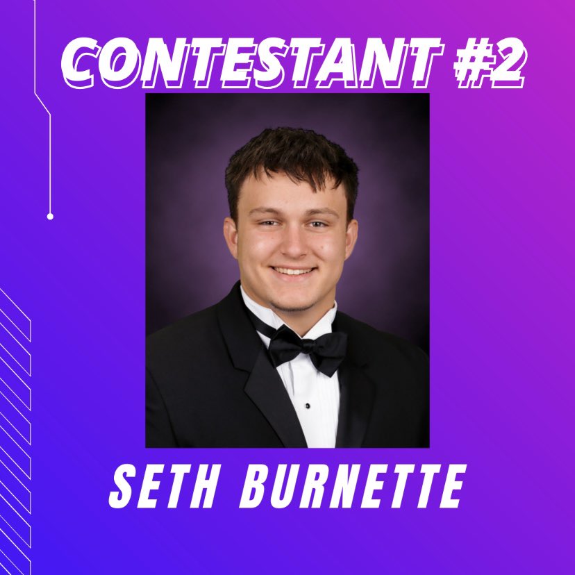 Next up for Mr. Falcon we have Seth Burnette! 
Seth says his favorite sport is football and he believes he’s ready to “tackle” the competition!
