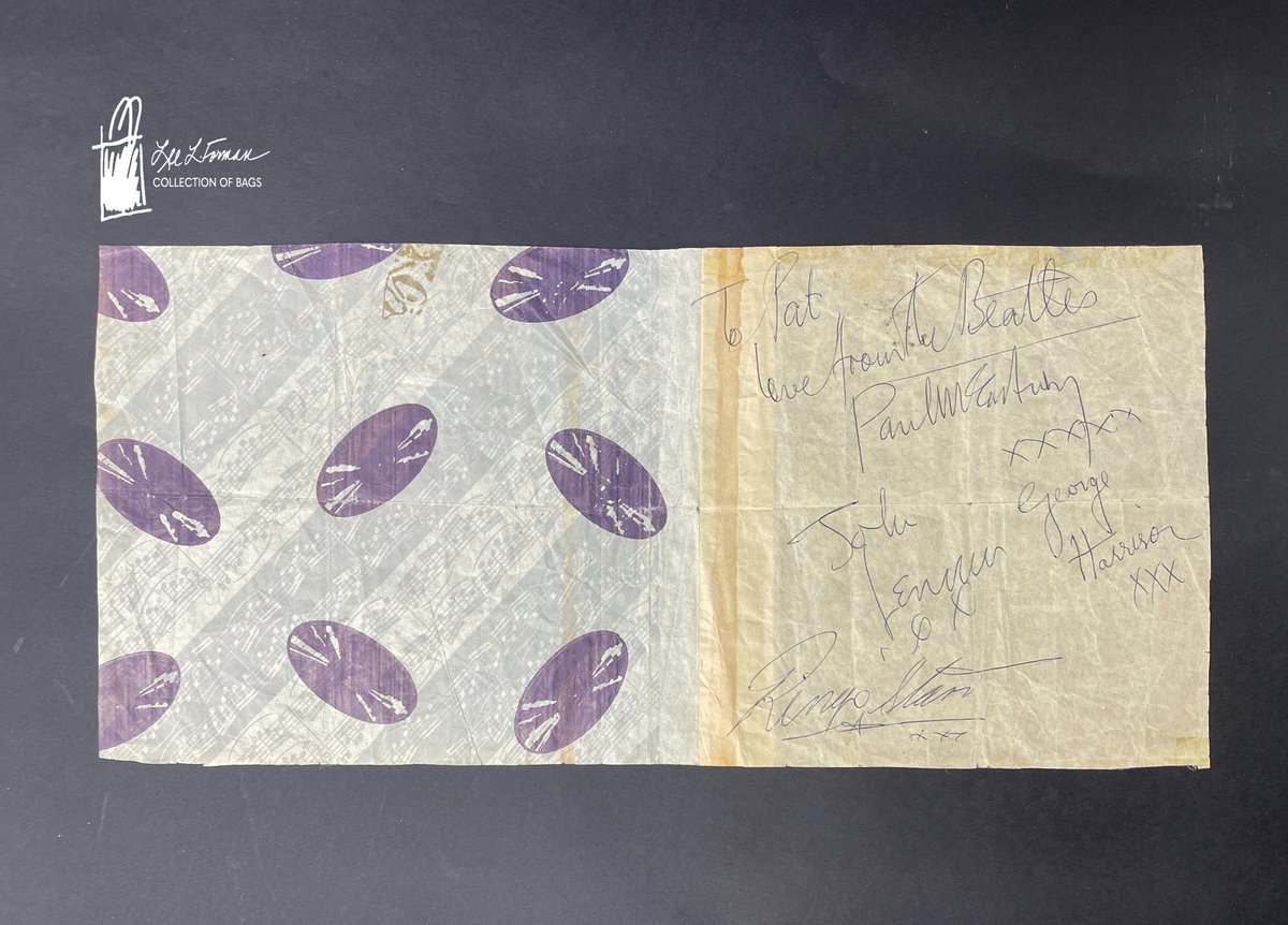 112/365: The original owner of this record sleeve asked The Beatles for their signatures when they visited the record store she worked at in Exeter, England in 1963. The band was looking for copies of their 1st album that had been released only 6 days earlier.