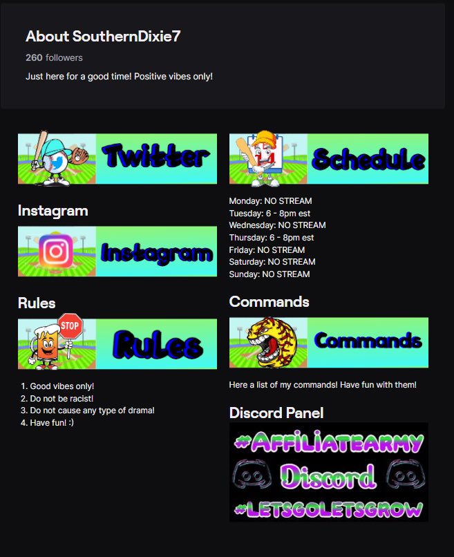 dixiegaming07's tweet photo. @Streybullet1 did it again!!!! He’s helped me so much to make my Twitch page look better and he has! Since I’ve joined the Affiliate Army, @Streybullet1 and @fluffycookie349 have done so much for me, and makes me feel like I’m their own child! Give them both a follow!! ❤️❤️ https://t.co/sKpJxoBdqi
