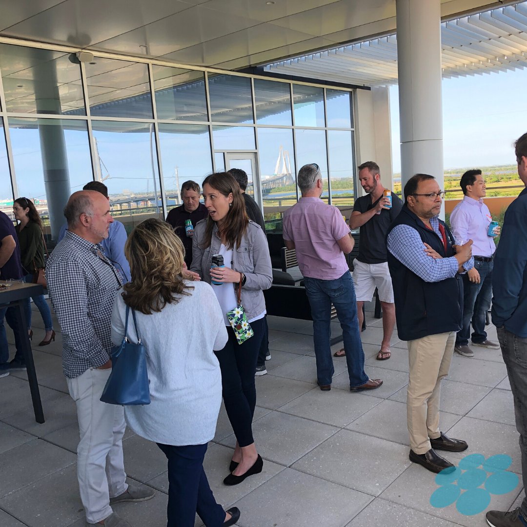 CHSdigital's tweet photo. Great to get our members back together for a little happy hour on the roof! #chstech #wheretechworks #members https://t.co/V3rJPFLTQo