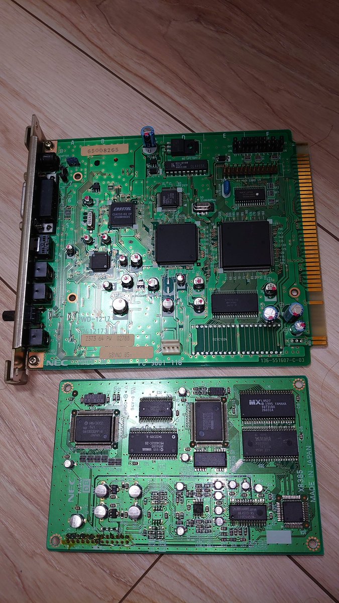 MIDI音源ドーターボード XR385 PC-9801-118 オプションボード YAMAHA