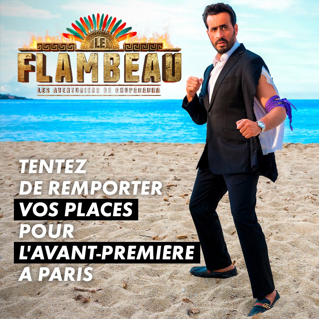 JEU CONCOURS 🔥
Envie de découvrir #LeFlambeau, les Aventuriers de Chupacabra en avant-première le 9 mai à Paris ?

Pour jouer, RT + répondez à ce tweet avec l’emoji d’un objet indispensable sur une île déserte.

TAS le 29 avril.