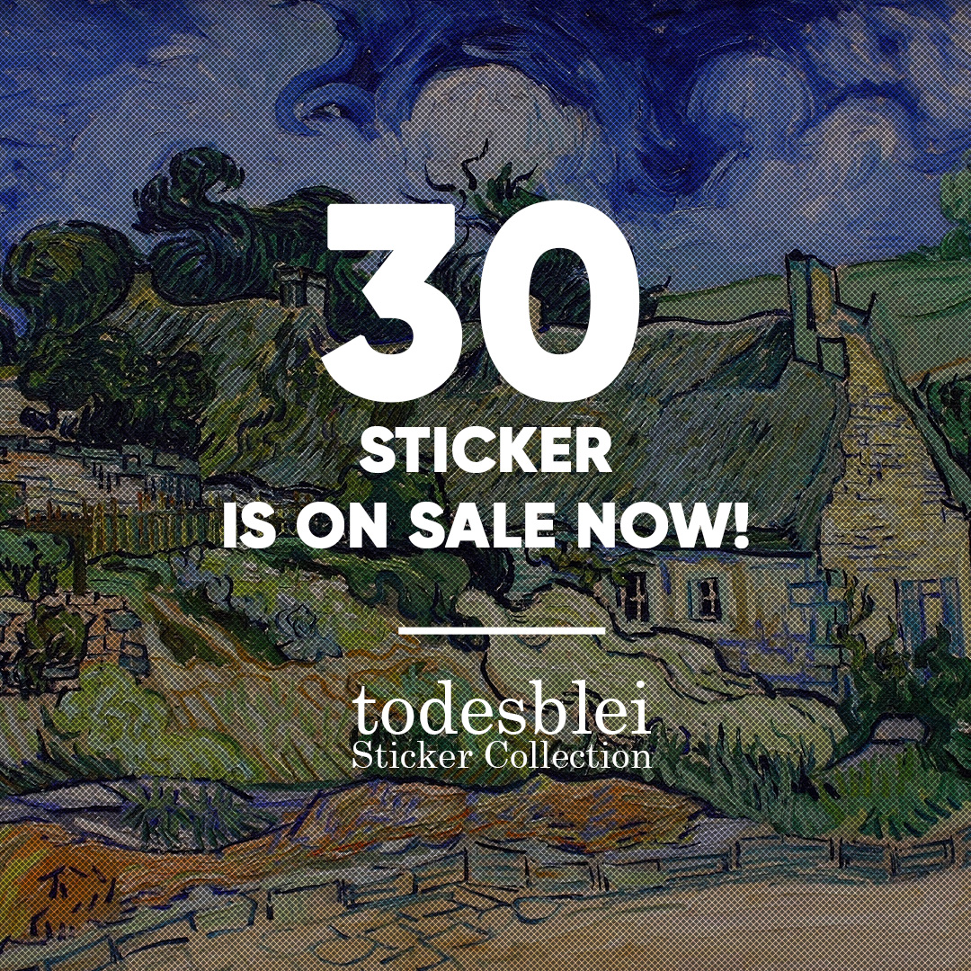 todesblei's tweet image. Hi friends! We did it! The first 30 sticker is on sale now! 

One-day sale only! Don't miss the opportunity!

opensea.io/collection/tod…

#NFT #NFTCollection #Crypto #NFTs #web3 #NFTCommunity #cryptocurrency #blockchain #NFTdrop #metaverse #NFTCollector #NGTArt #NFTProject