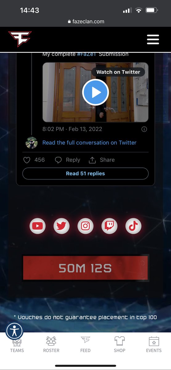 aders2308's tweet photo. I JUST VOUCHED FOR MADVIPER FOR FAZE1! You guys should too! #Faze1 

@TheMadViper @FaZeClan https://t.co/SARWZ69t2b