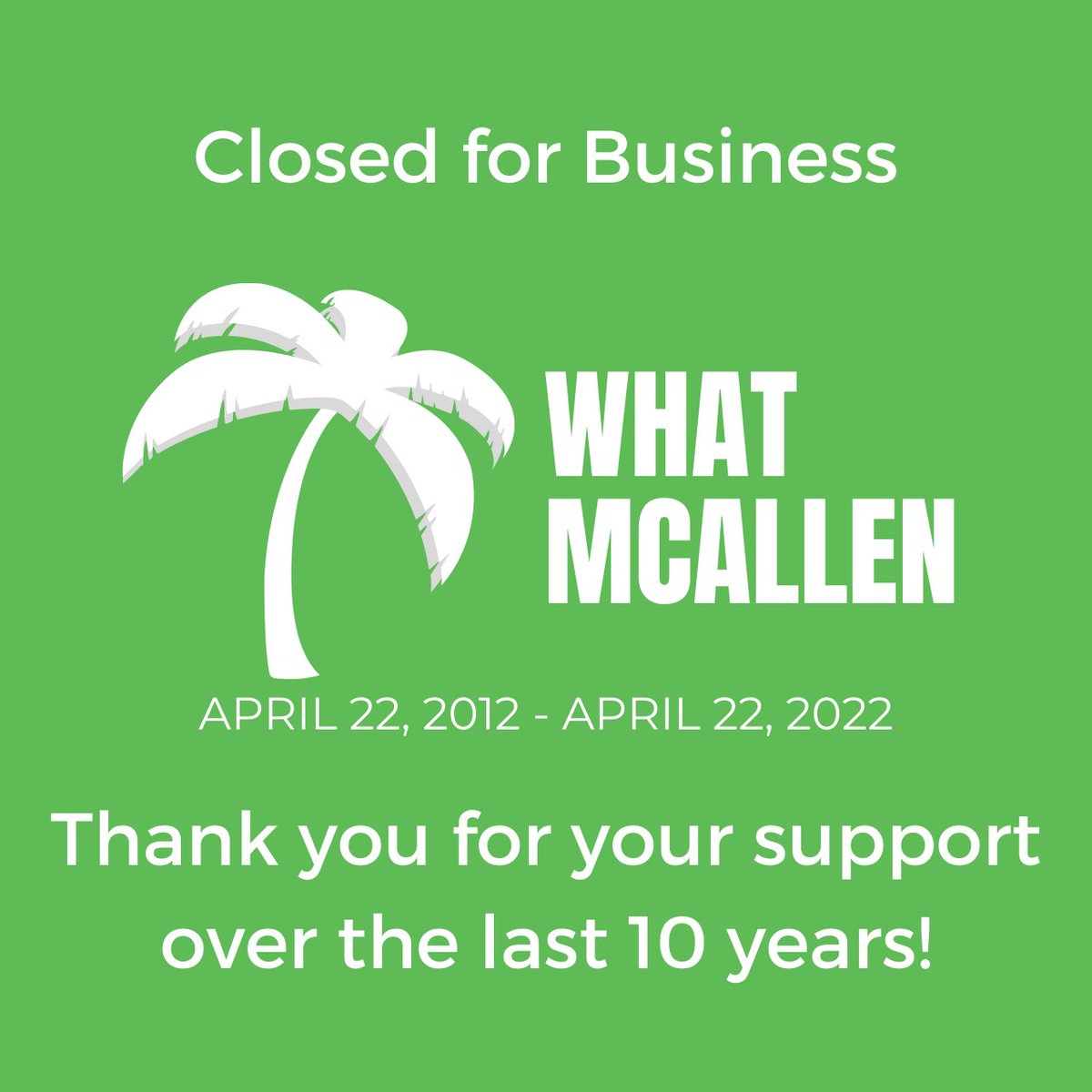 What McAllen tweet media