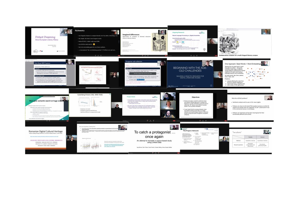 Distant Reading (@distantreading) on Twitter photo We’ve had the bird’s eye view of latest achievements in DH, up-to date sharings of the most innovative computational methods, a meaningful two day experience. Thank you for attending our closing conference and stay tuned for upcoming events of <a href="/CLSinfra/">CLS INFRA | @CLSinfra@fedihum | @clsinfra.bsky</a>. We’ve had the bird’s eye view of latest achievements in DH, up-to date sharings of the most innovative computational methods, a meaningful two day experience. Thank you for attending our closing conference and stay tuned for upcoming events of <a href="/CLSinfra/">CLS INFRA | @CLSinfra@fedihum | @clsinfra.bsky</a>.