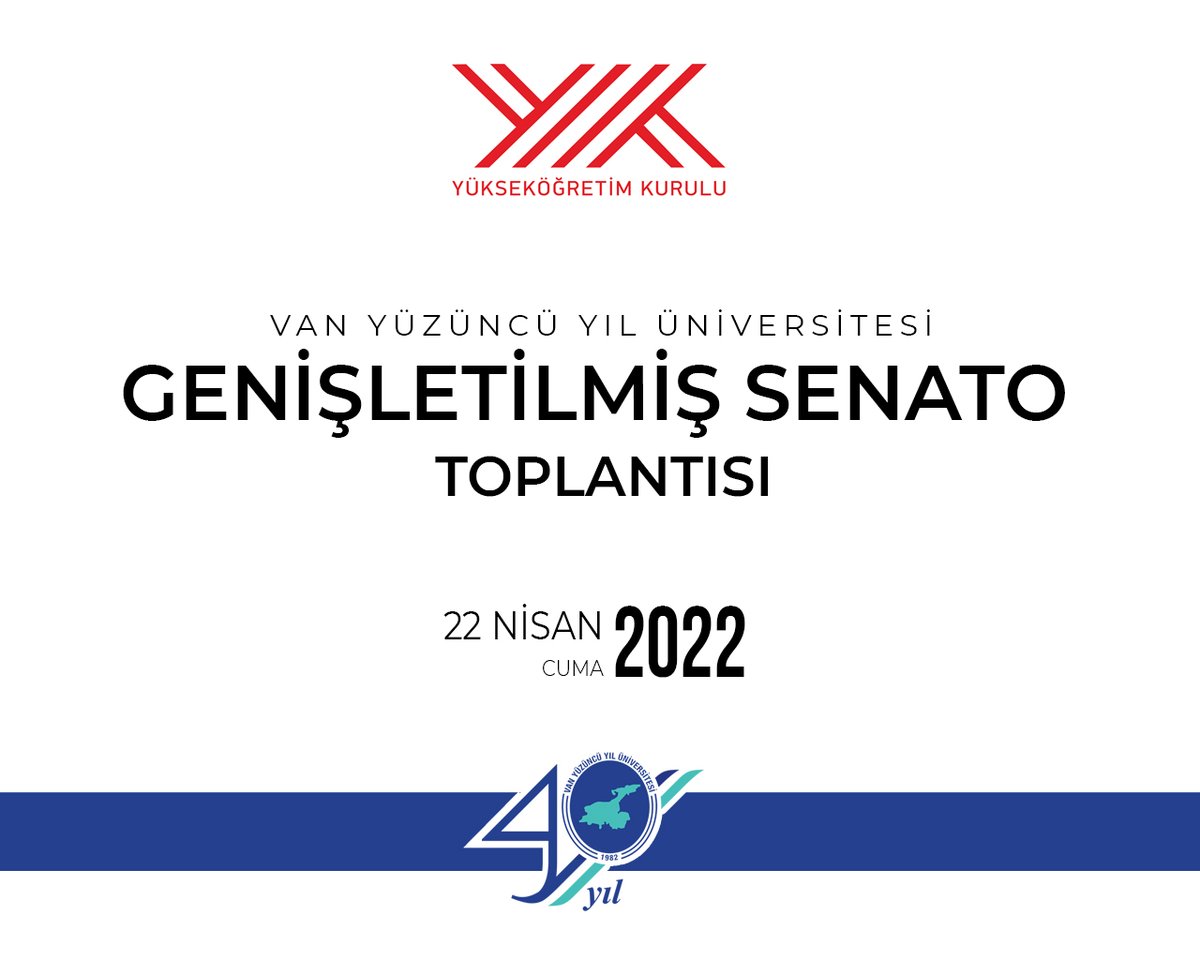 HaberVANYYU's tweet photo. Van Yüzüncü Yıl Üniversitesi Genişletilmiş Senato Toplantısı  başlıyor!📣

📡Youtube Canlı yayın 👉 https://t.co/HEQG6RqbSQ

#VanYYÜ
#VanYüzüncüYılÜniversitesi https://t.co/Rmz5FYF8Qg