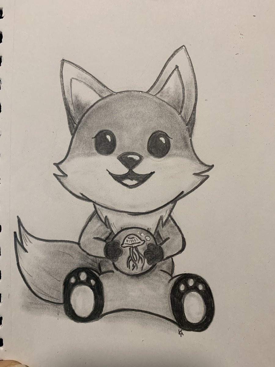 Wckd_Stang's tweet photo. Happy with little fun Fox with Jellyfish marble. https://t.co/UG7AVpElsa