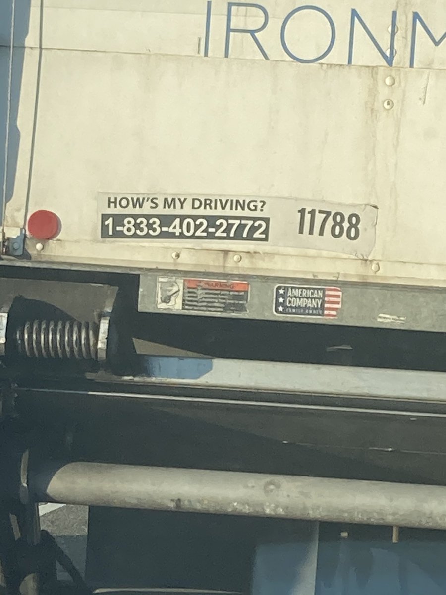 TimGeoghegan1's tweet photo. I always wanted to call one of these numbers and just gas up the driver and tell them how great he’s driving https://t.co/NTt12M27la