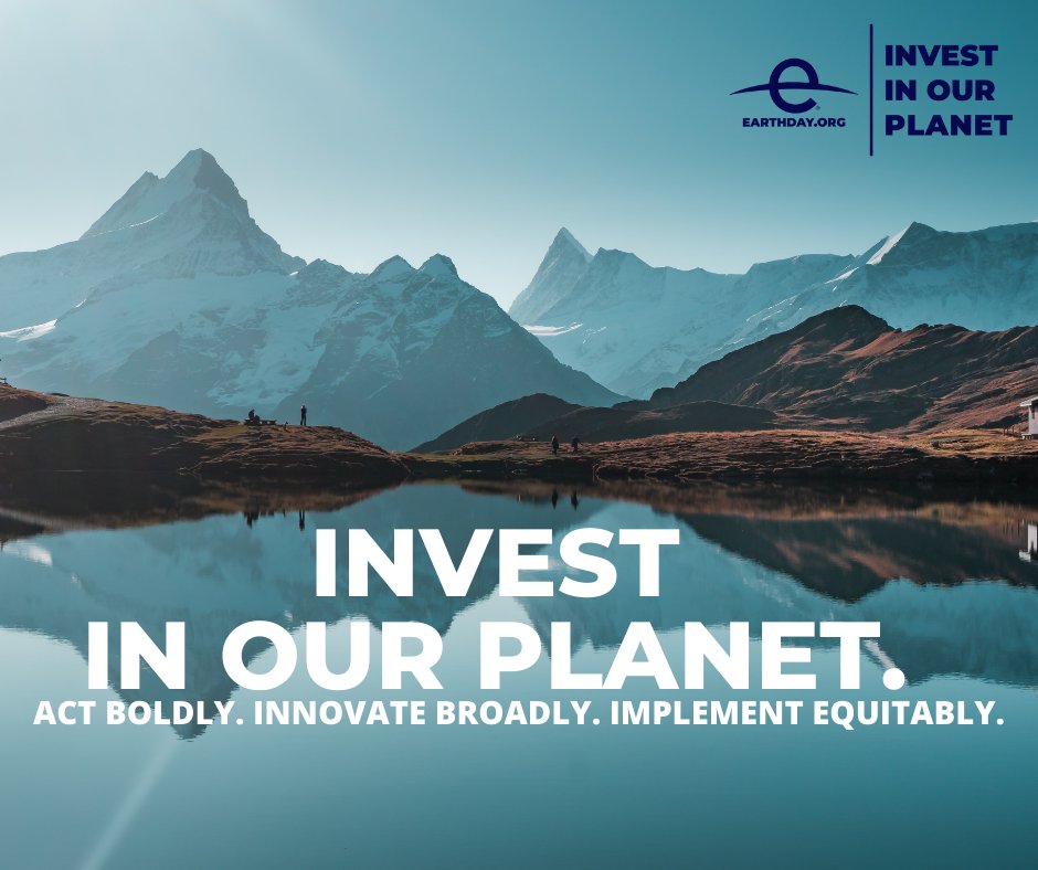 We can make a difference in every industry, but that won’t happen until we all work together to #InvestInOurPlanet. We strongly support the values and initiative from EARTHDAY.ORG.  SPEAK WITH US and join them [bit.ly/3neB4pN]