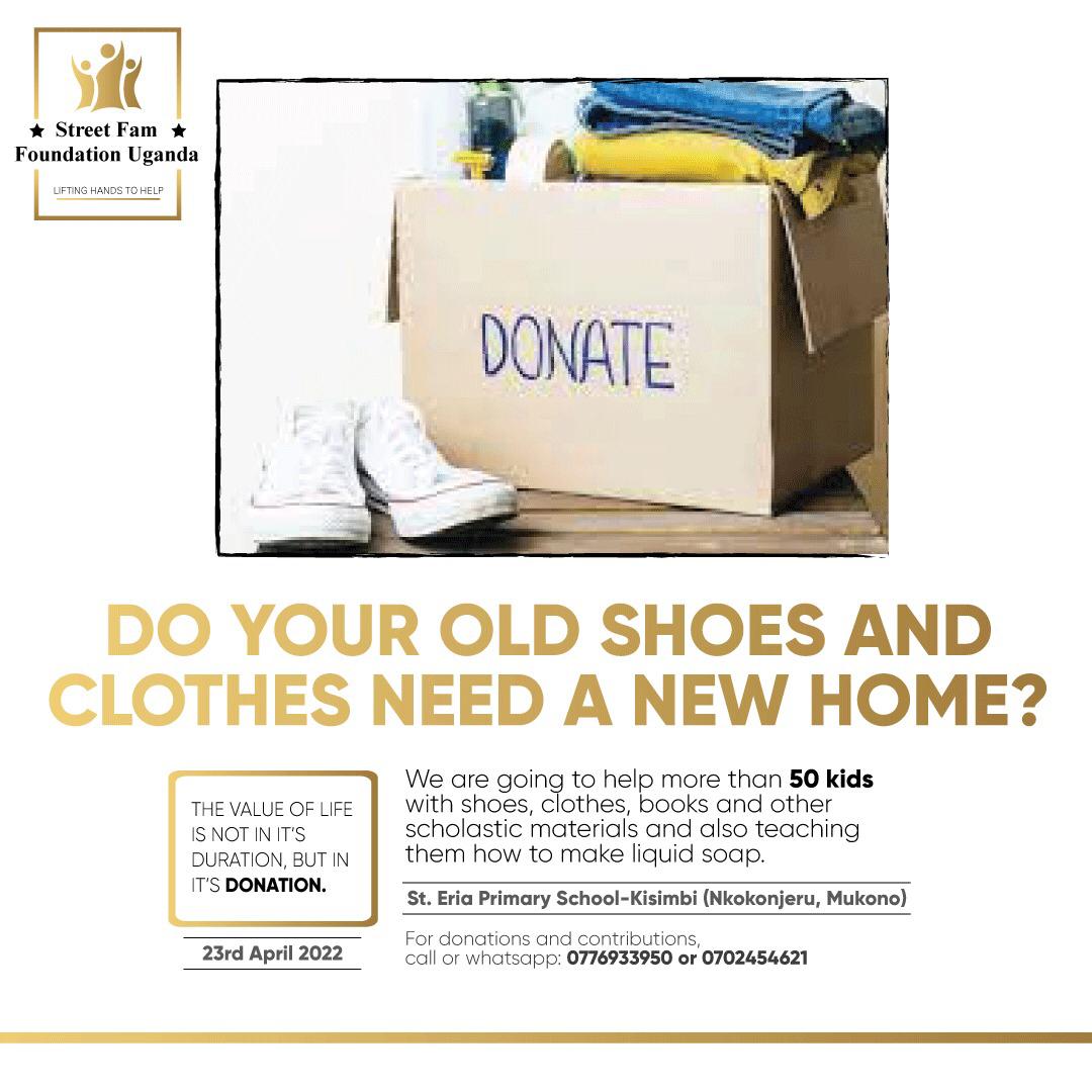 SFFUg_Official's tweet photo. You can donate anything of your wish please,thank you.
Let's do it for the pupils of St.Eria Primary School-Kisimbi(Mukono) who are in atmost need.
Contact 0776933950 or 0702454621 or dm
#LiftingHandsToHelp https://t.co/ilm64aZsL3