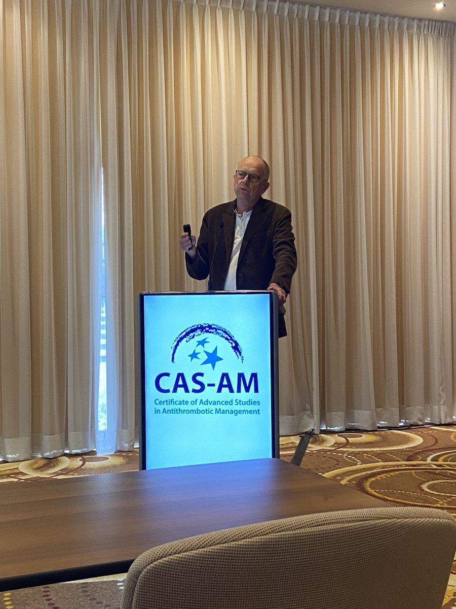After some great discussion on venous #thrombosis, we are moving on to #atherothrombosis by an opening lecture on #platelet function testing given by Thomas Lecompte.