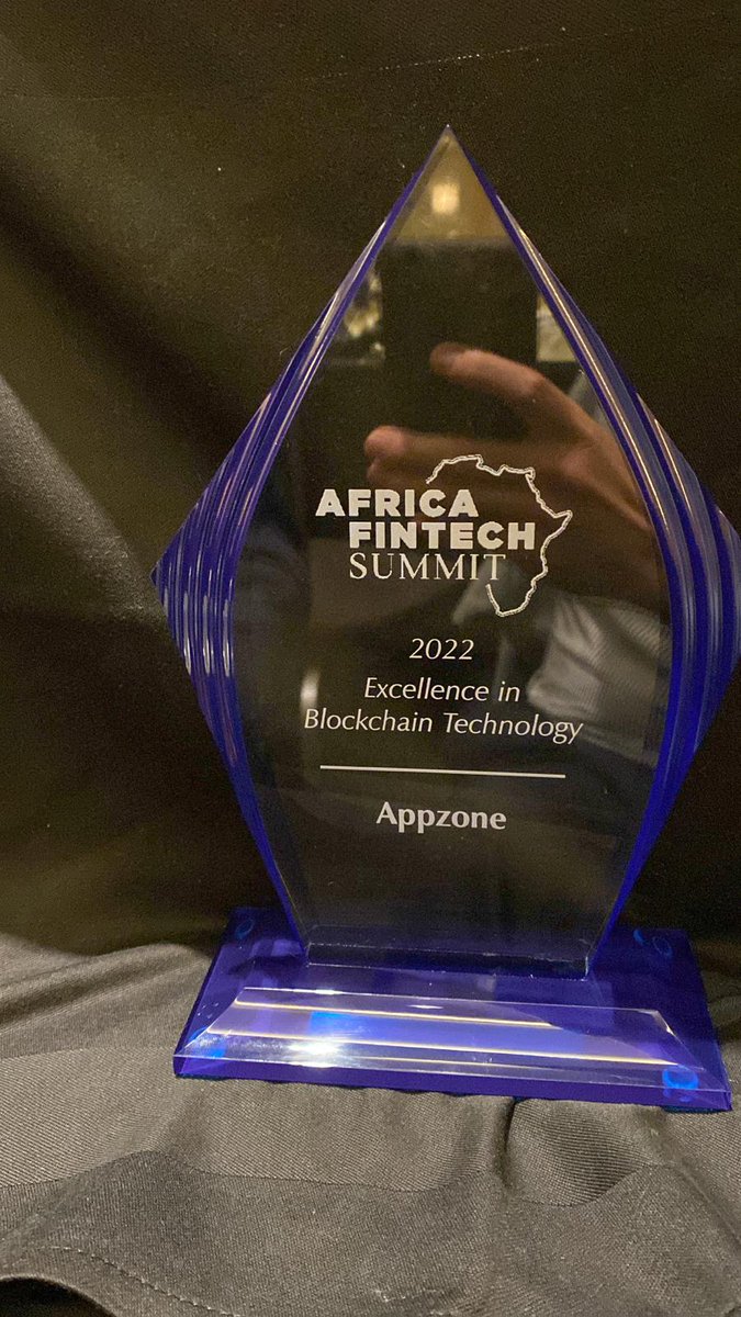 zonenetworkhq's tweet photo. "Settlement layer can happen through stable coin on blockchain technology which is more efficient and real-time".Obi Emetarom Managing Director/Co-Founder @appzonegroup
We also got an award for 'Excellence in Blockchain Technology'  🎉🎉🎉🎉 We are #AfricanBuilders  #AFTSDC2022 https://t.co/lhlBpAHhmW