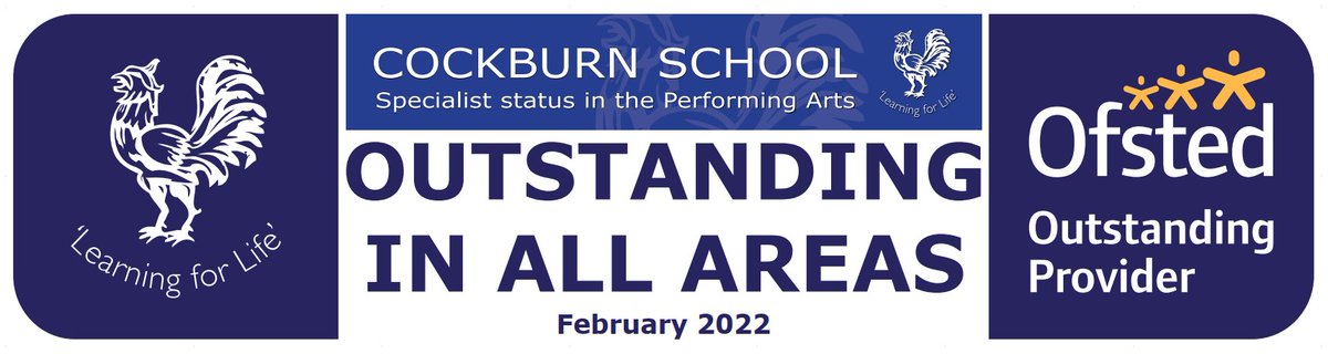 cockburnschool's tweet photo. We are extremely proud to announce that Cockburn School has been judged by Ofsted to be OUTSTANDING IN ALL AREAS! https://t.co/IfVR2QHELX