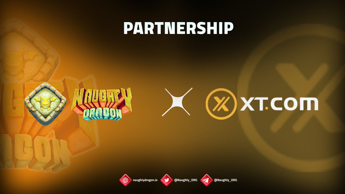 NAUGHTY DRAGON x XT Exchange: PARTNERSHIP ANN 🤝
 
📈 <a href="/XTexchange/">XT Exchange 🚀 #XTurns7</a> - The World’s First Social Infused Exchange!

🐉 Welcome to Dragon World - a GameFi Metaverse project of Dragon Breeding and Battle on #BSC.