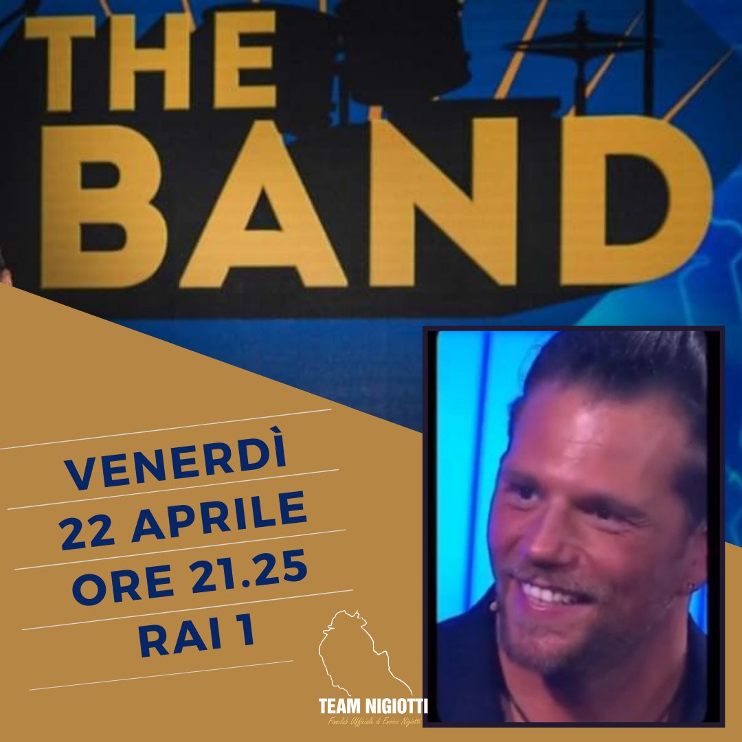 teamnigiotti's tweet photo. Stasera inizia The Band, il nuovo talent show di @CarContiRai . Tra gli otto tutor delle band in gara c'è anche il nostro @EnricoNigiotti 🤩 Tutti incollati alla TV dalle 21.25 su @RaiUno 
#enriconigiotti #teamnigiotti #thebandrai1 #carloconti #theband #rai1 https://t.co/MR1lMs0W1a
