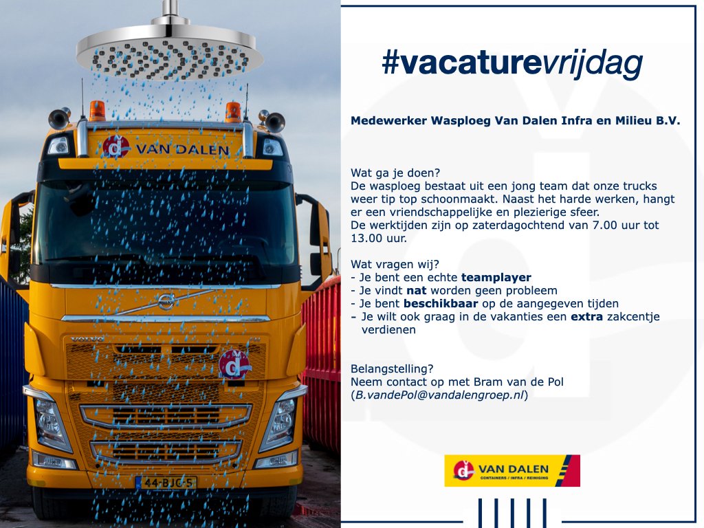 InfraVan's tweet photo. #vandalen #infra &amp; #milieu #containers #reiniging #huissen #vacature #vacaturevrijdag

kijk voor meer vacatures op; 
🖥️ https://t.co/SUFZ4i3xPz

🟡🔴 👷🏻‍♂️👷🏻‍♀️ 🚧 🚮 🦺 ♻️ 🚛 https://t.co/XHb91hggur