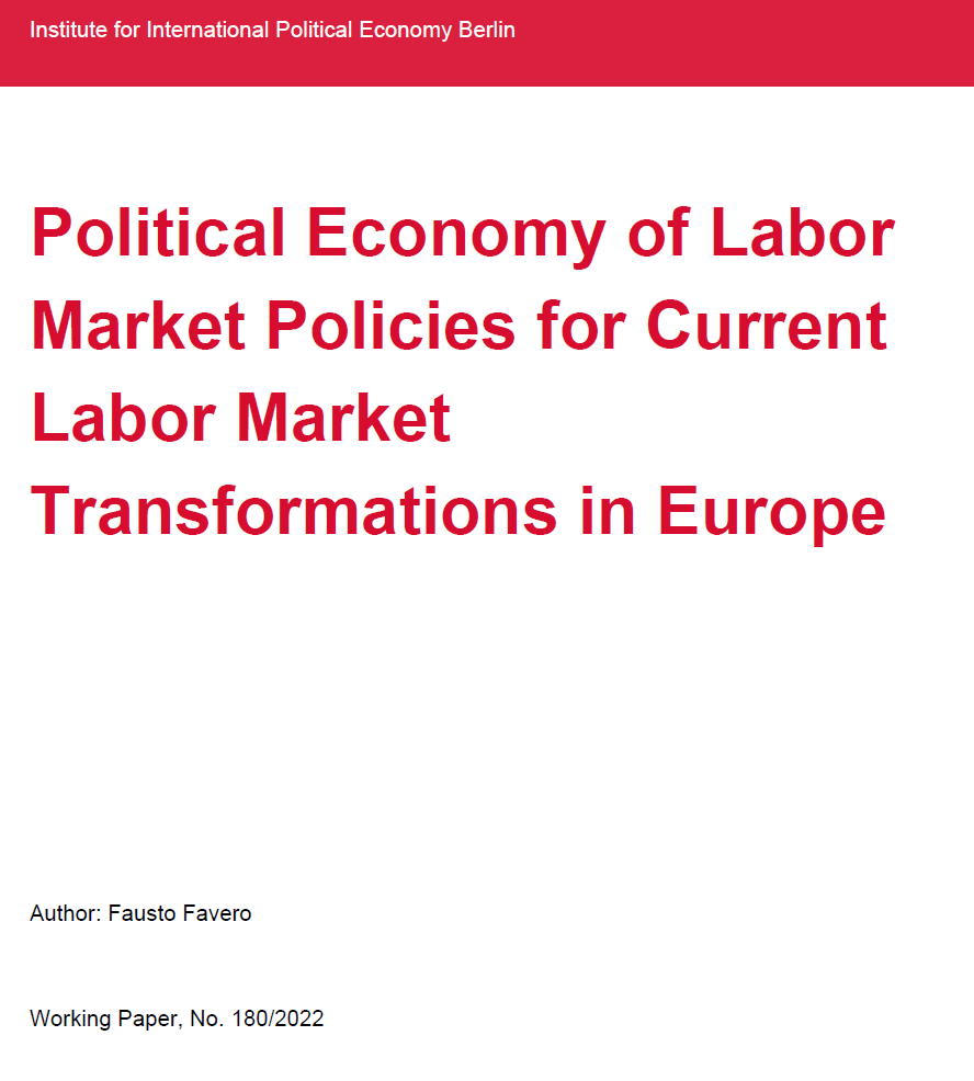 IPE_Berlin's tweet photo. NEW IPE Working Paper No. 180

"Political Economy of Labor Market Policies for Current
Labor Market Transformations in Europe"

Author: Fausto Favero @Fau_Fav 

Available here: https://t.co/2SSJfbrVaI https://t.co/mJQUQlnpba