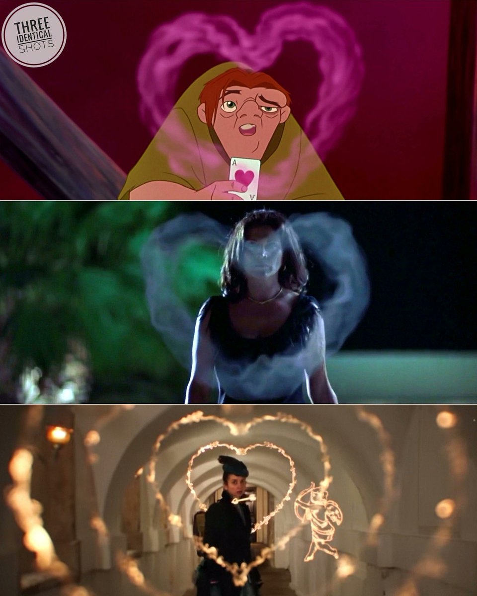 IdenticalShots's tweet photo. 1- #TheHunchbackOfNotreDame - #GaryTrousdale #KirkWise, 1996
2- #SexyBeast - #JonathanGlazer, 2000
3- #HolmesAndWatson - #EtanCohen, 2018
#heart #love #animation #quasimodo #cinema #filmmaking #cinematography #movie #film #1990s #movielover #cinematic #2000s #sfx https://t.co/lI7zhKbzhW