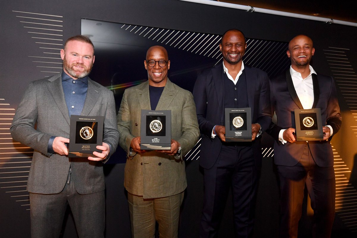 Great moment last night to celebrate our induction to the @premierleague #HallOfFame 🙏🏾 I'm very grateful for this. Nice to catch up with some old heads there 👀😂