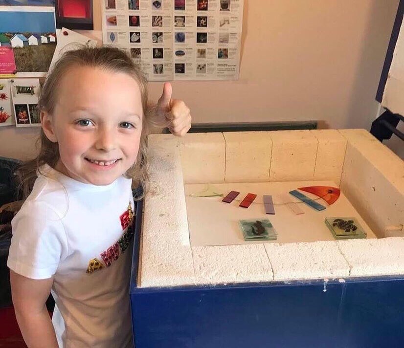 OpenTywi's tweet photo. Irene Funnell, one of the 30 Makers opening their studios for Tywi Valley Open Studios 2022 July 16th - 24th will be encouraging children to explore glassmaking every morning during this event. Sandblasting £5/ fusing £10.  Details &amp; booking on her website https://t.co/GzXskwyMXt https://t.co/cniiUFfS1h