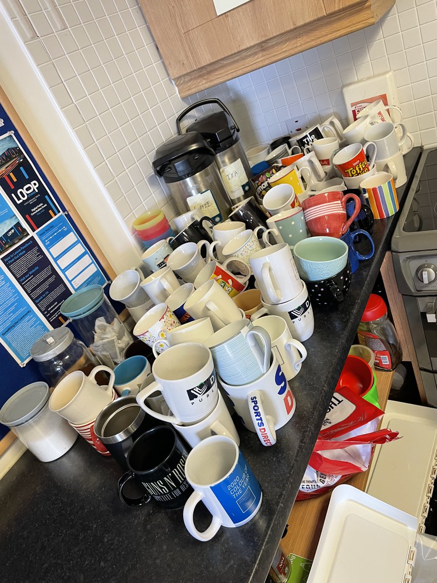 Bunch of Mugs! No not the McAdam Directors, just and spring clean.