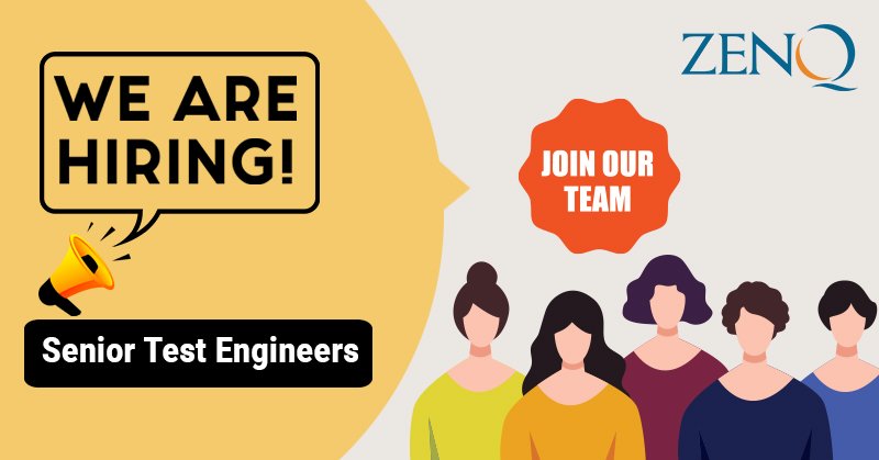ZenQInc's tweet photo. If you are a Manual/Functional Tester with 3-5 years of experience in Web/Desktop/Cloud-based/Mobile (both native and web) applications, ZenQ has an opportunity for you. Please click on the link for more details and to apply https://t.co/82e3J7Rf3d https://t.co/Qg8EOdGruS