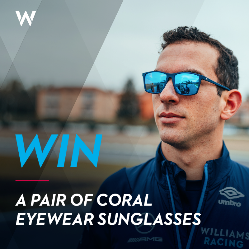 WilliamsF1's tweet photo. Here's your chance to get your hands on a fresh pair of @CoralEyewear sunglasses! 🤩

Enter here 👇