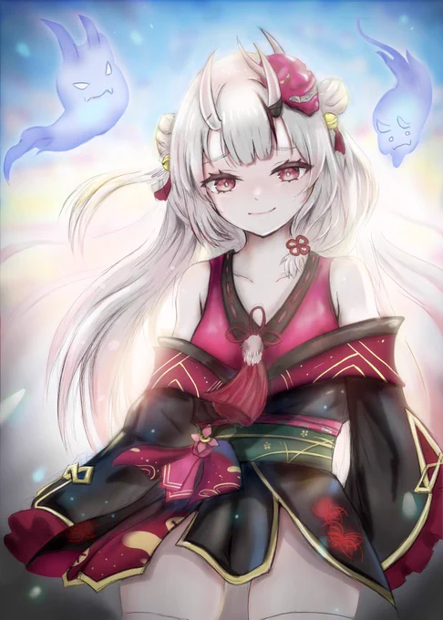 百鬼あやめ😈ホロライブ2期生
余〜描けた余♪

#百鬼絵巻 #百鬼あやめ 