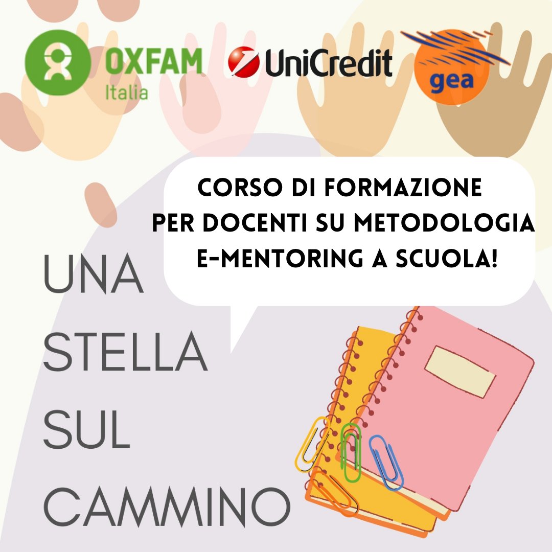 GeaSociale's tweet photo. Il Progetto permetterà ai docenti di usare metodologie utili a sperimentare il mentoring a scuola insieme a gruppi mentor tra gli studenti che potranno poi cimentarsi in attività di mentoring con alunni che necessitano di sostegno per recupero scolastico. 
Info equipe@geacoop.org https://t.co/KWCFjqJLRl