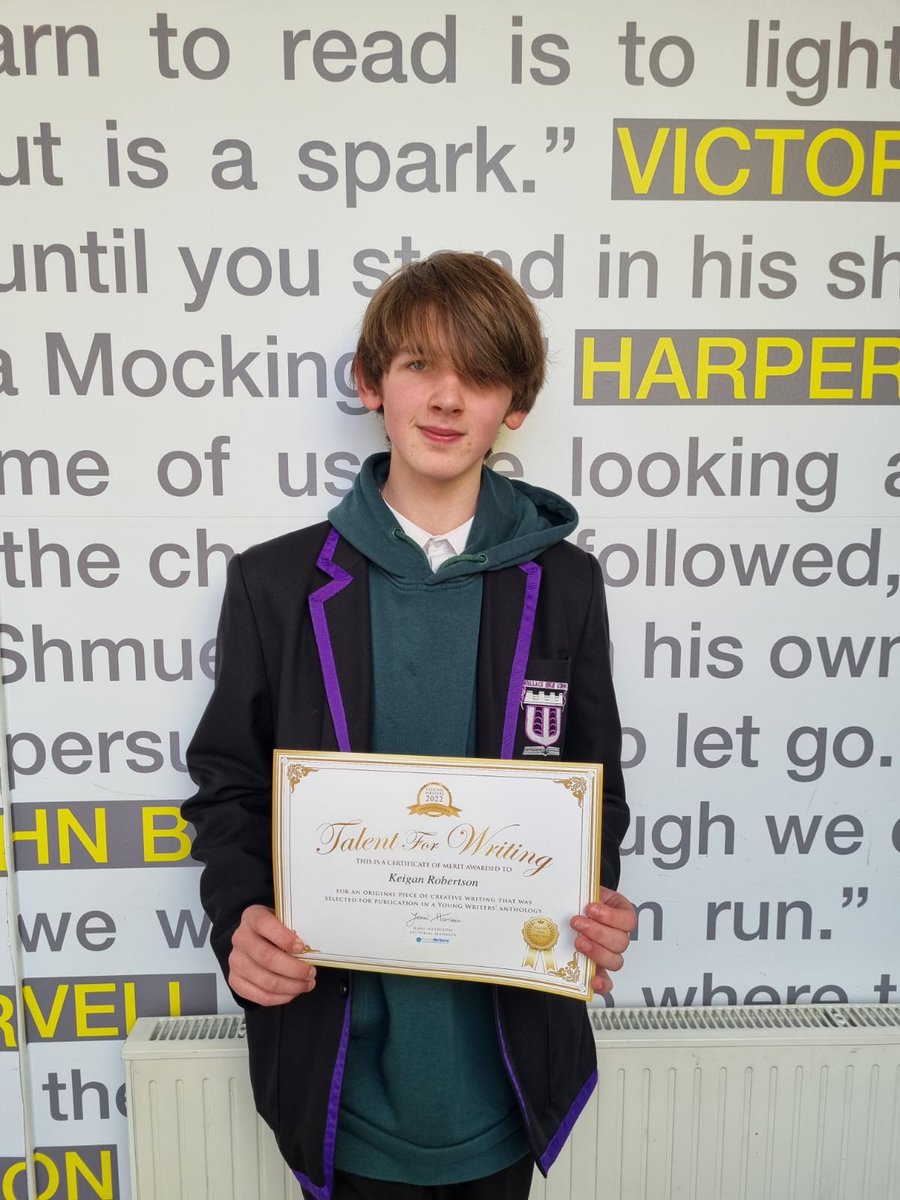 WHS_Eng's tweet photo. Huge congratulations to Keigan Robertson, whose poem Inner Thoughts will be published after he entered the Empowered 2022 Young Writers Competition. https://t.co/9BUMOiE277