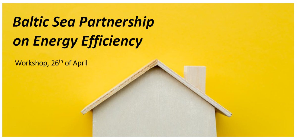 Baltic Sea Partnership on Energy Efficiency invites you on the 26th of April to share and discuss #innovativemanagement and new #technologies to improve the #renovation of #multiapartmentbuildings in the #BalticSeaRegion.

Registration: docs.google.com/forms/d/e/1FAI…