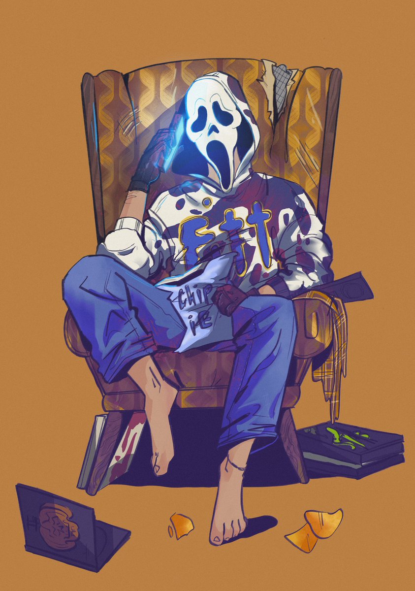 Just taking time to chill! #Ghostface #dbdfanart